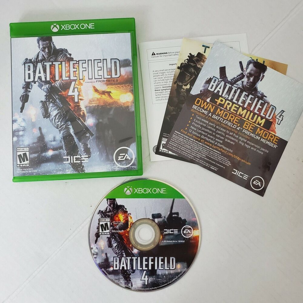 EA Games XBOX ONE BattleField 4 Rated Mature(M) Action Video Game Complete
